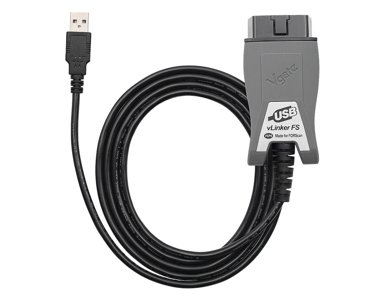 Vgate VLinker HS/MS-CAN OBD2 - USB Interfacekabel - AsTools