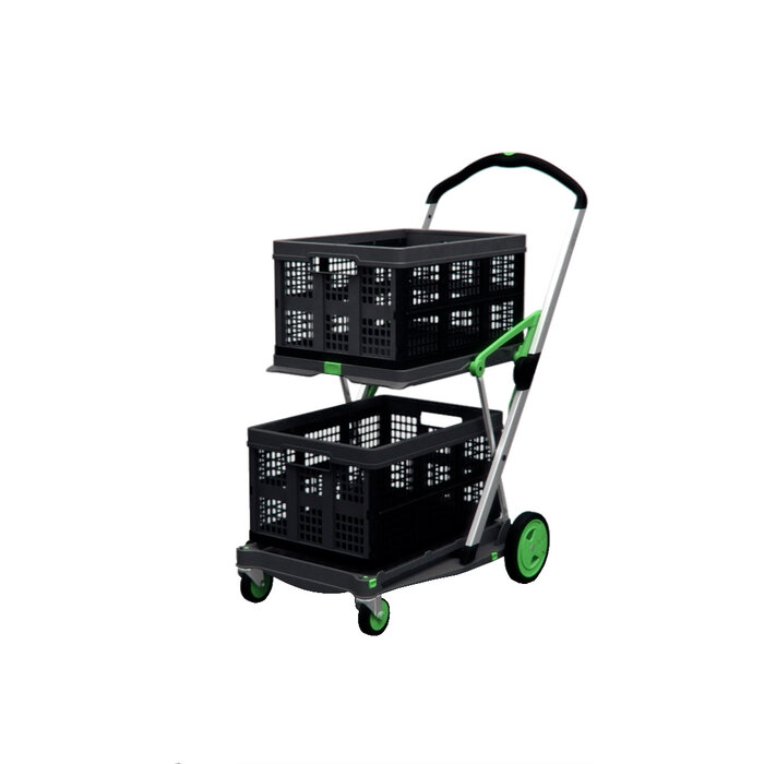 Clax Clax trolley inclusief vouwkrat groen