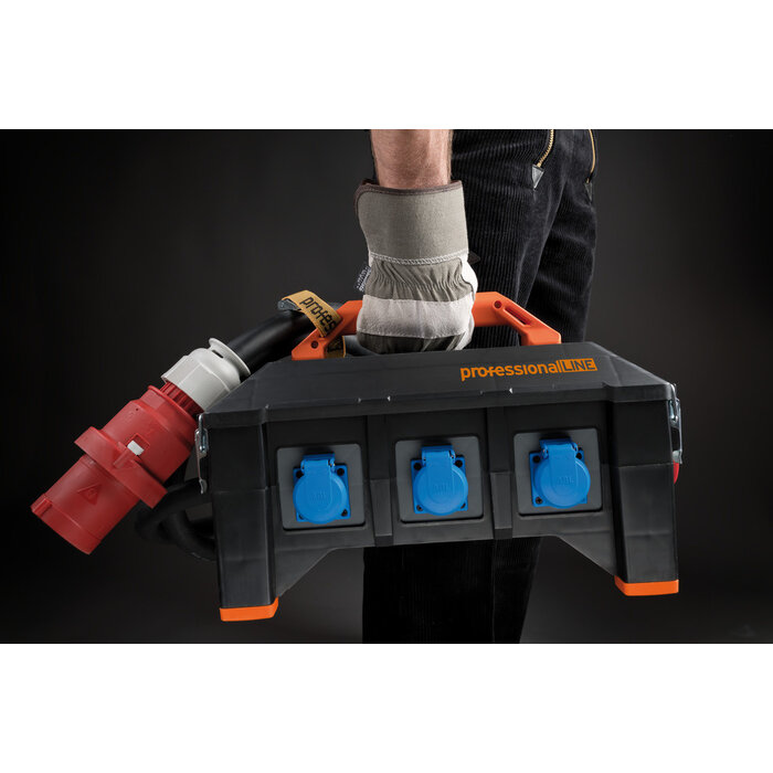 Brennenstuhl Brennenstuhl professionalLINE Rubber Bouw Distributiepaneel BSV 5-32A FI 2m H07RN-F 5G6.0 CEE32A+2x16A. 6x230V