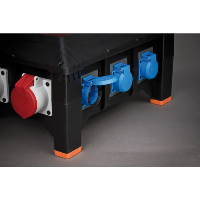 Brennenstuhl Panneau de distribution de construction en caoutchouc Brennenstuhl professionalLINE BSV 5-32A FI 2m H07RN-F 5G6.0 CEE32A+2x16A. 6x230V