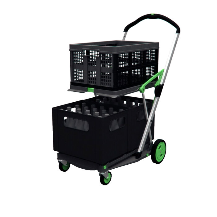 Clax Clax trolley inclusief vouwkrat Groen