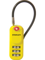 Stanley Stanley cijferhangslot 3-cijferig yellow 20 mm zinkvinyl staalkabel