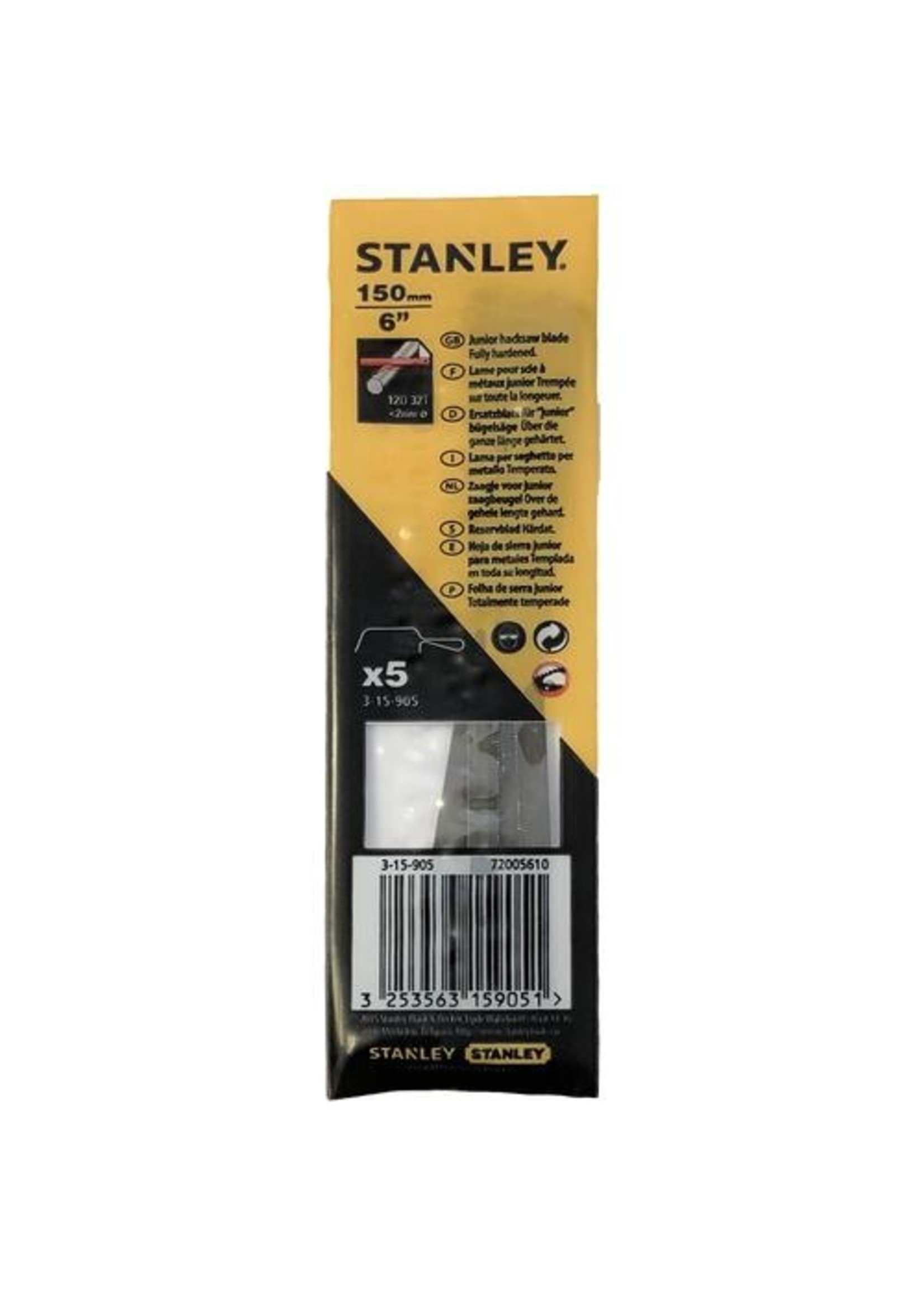 Stanley Stanley - Bügelsägeblatt 150mm - 5 Stück/Karte