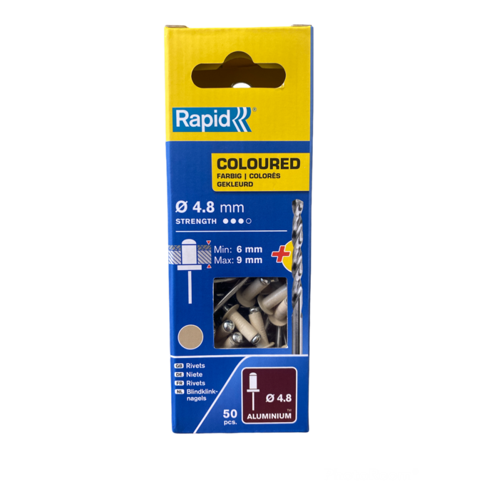 Rapid Rapid Blindniete 4,8x12 gebr. weiß 50St