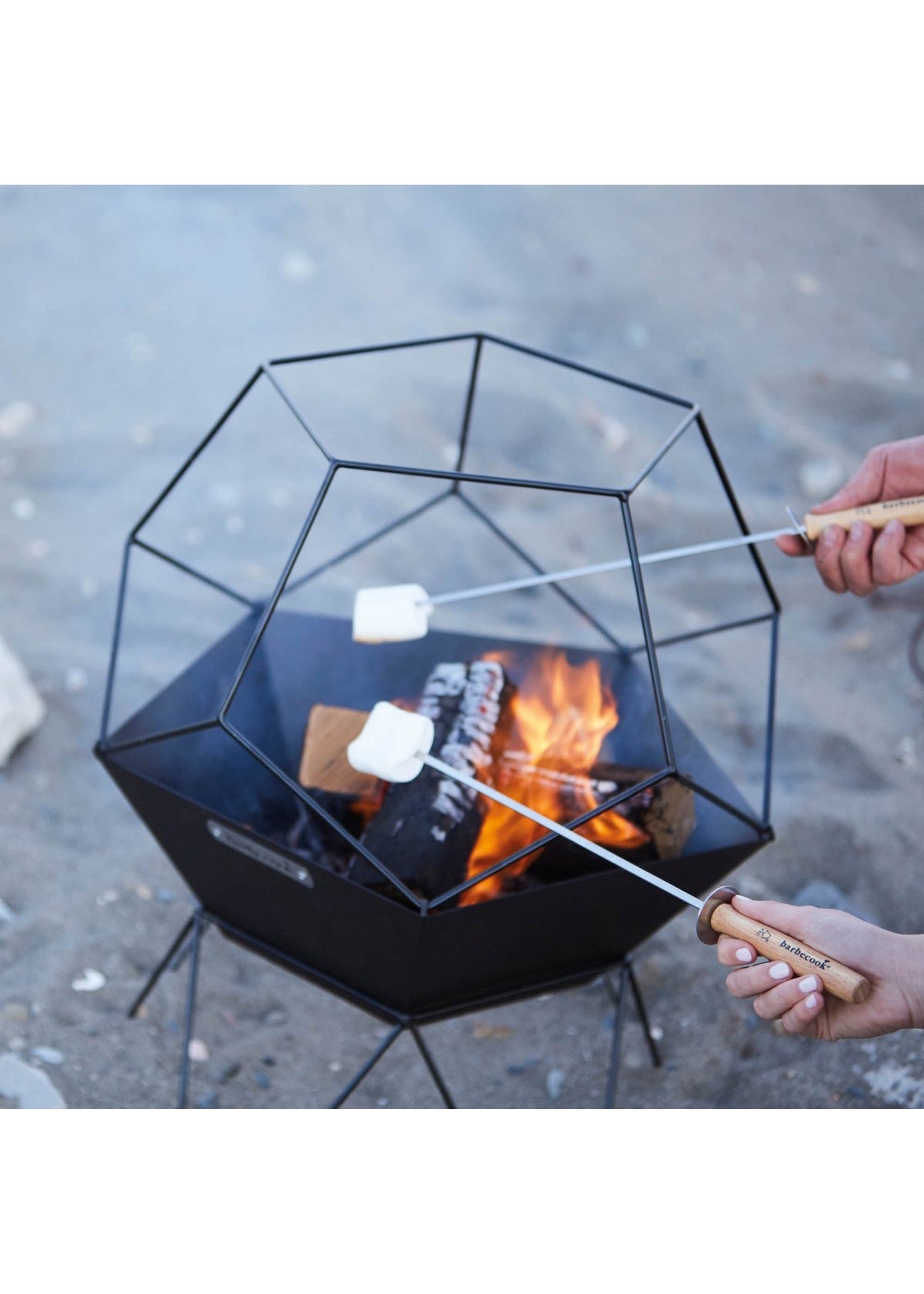 Barbecook Jura - Feuerstelle - Für den Außenbereich - Geometrische Form - 42,5 x 42,5 x 70 cm