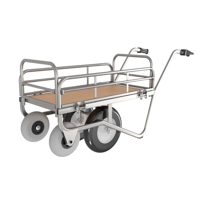 Matador Matador bloemenwagen / handkar Medium met kantelbare zijhekken en lekvrije banden.