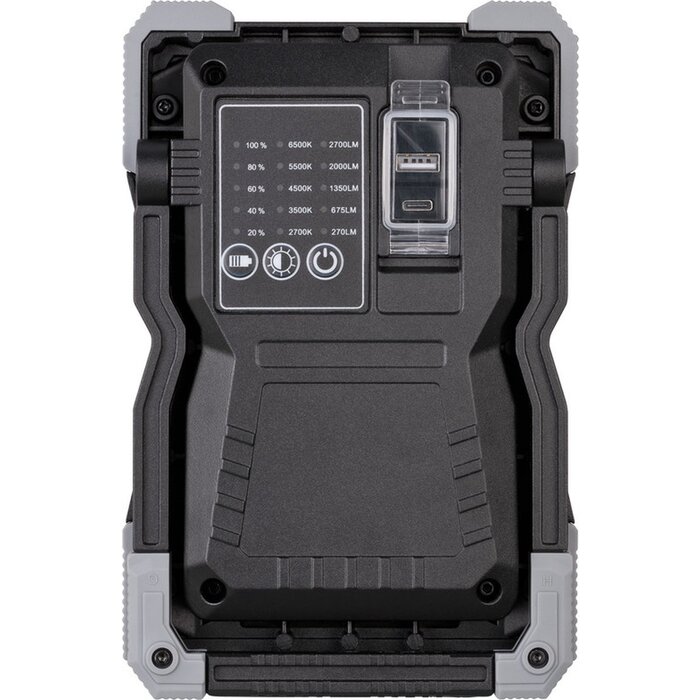 Brennenstuhl Brennenstuhl LED-Bauleuchte RUFUS 15CRI 96 / LED-Arbeitsleuchte mit hohem CRI-Licht / Detailing Light (2700lm, für Maler, Lackierer, KFZ und Werkstätten, Powerbank-Funktion, inkl. Ladekabel)