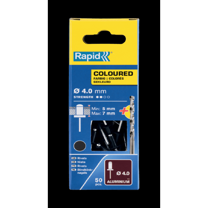 Rapid Rapid Blindklinknagels 4.8x12 gebr wit 50st