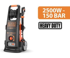 Black & Decker BLACK+DECKER Hogedrukreiniger BXPW2500DTS - 150 Bar - 2500 Watt - Max Debiet 810 l/u