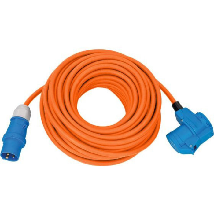 Brennenstuhl Câble adaptateur Brennenstuhl CEE IP44 25m orange H07RN-F Fiche 3G2.5 CEE. couplage coudé 230V/16A