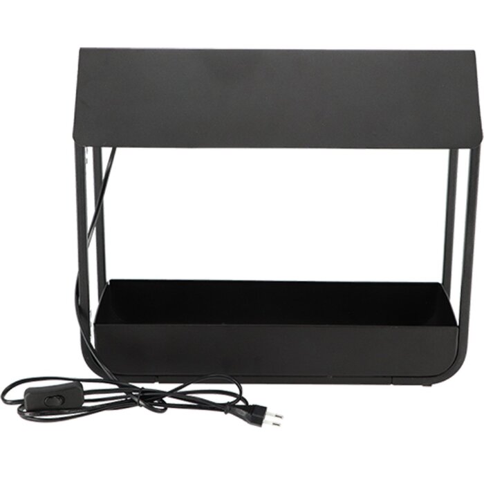 Esschert Design Planten groei lamp kweekkas zwart - Mini kweekkas - led groeilamp - auto-timer - modern