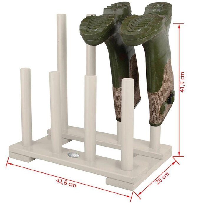 Esschert Design Esschert Design Stiefelhalter Weiß CF48W