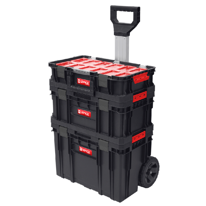 QBRICK Gereedschapswagen System TWO Plus - set inclusief gereedschapskoffer en organizer