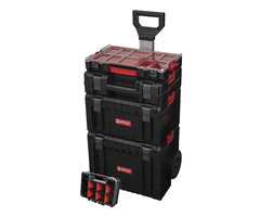 QBRICK QBRICK System PRO Set 5v1 - Chariot, Boîte à outils, Boîte à outils, Organisateur 100 et Organisateur Multi