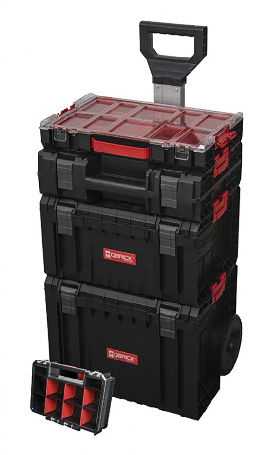 Qbrick System Werkzeugwagen-Set »PRO Organizer 100 + P…