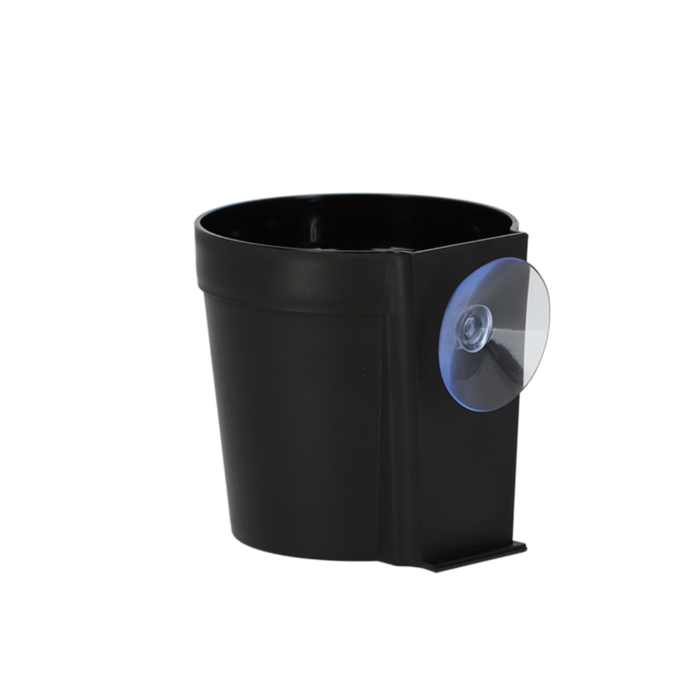 Esschert Design Raampot met zuignap Zwart maat S