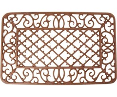 Paillasson rectangulaire à motifs de diamants