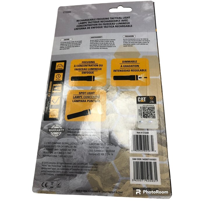 Caterpillar CAT Focus-Tactical oplaadbare LED zaklamp | 200 lumen - CT2205