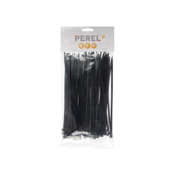 Perel Perel Kabelbinders 200 x 4,6 mm - 100 stuks - Extra Sterk - Tierips - Tiewraps - zwart
