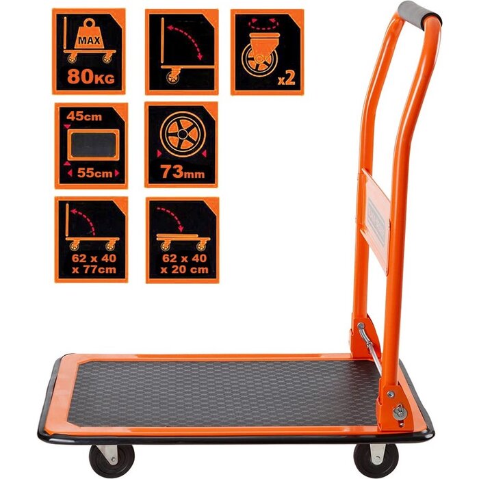 Black & Decker Chariot à plate-forme pliable Black & Decker - BXWT-H303 jusqu'à 80kg