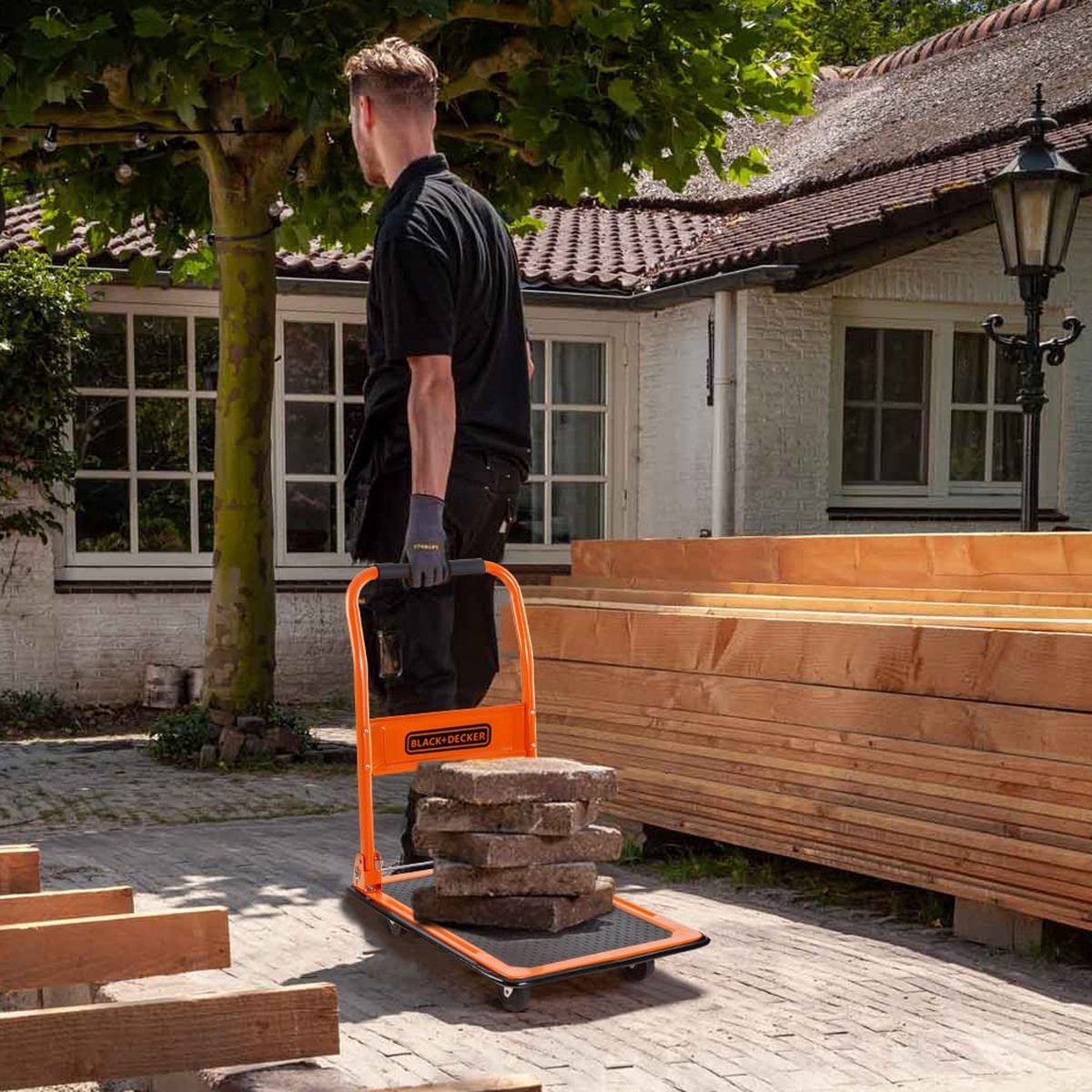 Black & Decker Black & Decker Zusammenklappbarer Plattformwagen - BXWT-H303 bis zu 80kg