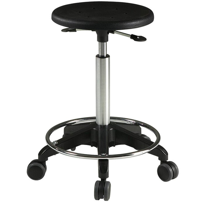 Global Stole Global Stole Sigma Tabouret octopus avec repose-pieds, roulettes et assise en PU