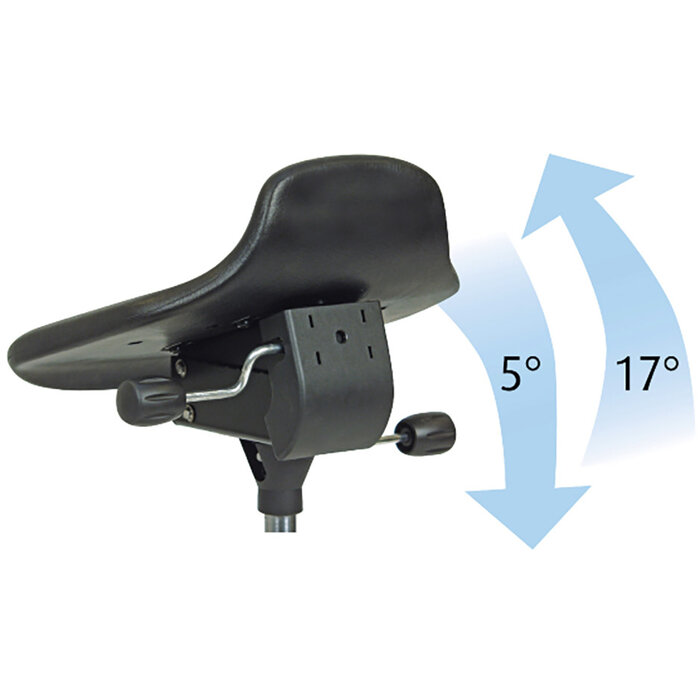 Global Stole Global Stole Tabouret selle Dalton PU Alu50 58-77cm