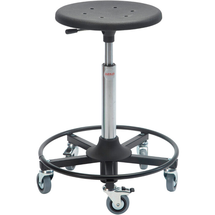 Global Stole Tabouret Global Stole Sigma 480RS assise en polyuréthane et anneau pour les pieds