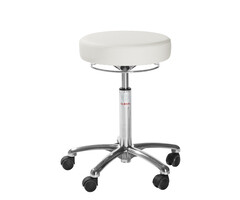 Global Stole Tabouret Global Stole Careline Beta 60  avec assise en simili cuir blanc