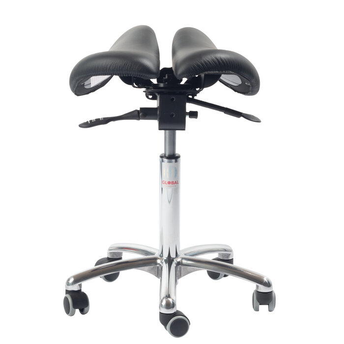 Global Stole Global Stole Zadelkruk Echo Alu50 Ergonomic echt leer