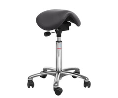 Global Stole Global Stole tabouret de selle Mini-Alu50 cuir artificiel noir