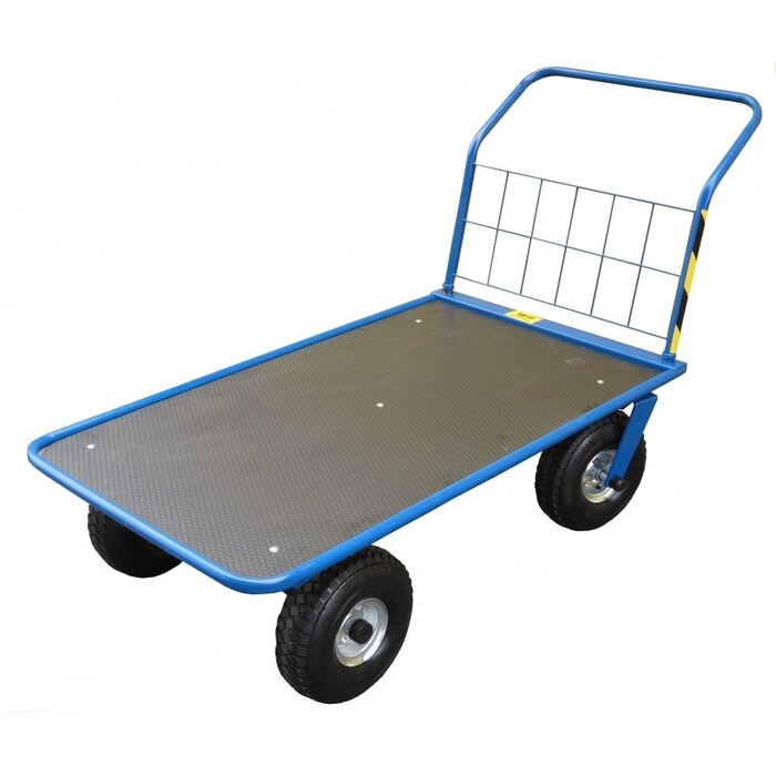 Power Tower Power Tower Plateauwagen XL 1470 mm met grote luchtbanden en dicht plateau