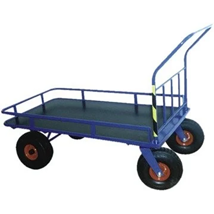 Power Tower Chariot à plate-forme Power Tower XL 1470 mm avec de larges pneus et une crémaillère universelle.