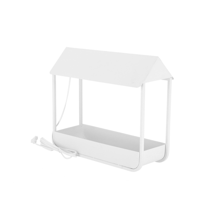 Esschert Design Planten groei lamp kweekkas wit - Mini kweekkas - led groeilamp - auto-timer - modern