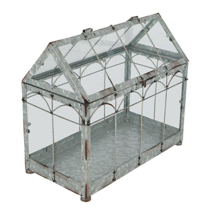 Esschert Design Serre Esschert Design 35.9 X 19 X 32.7 Cm Gris Fer