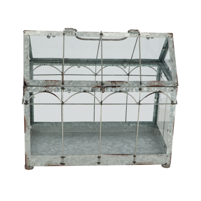 Esschert Design Serre Esschert Design 35.9 X 19 X 32.7 Cm Gris Fer