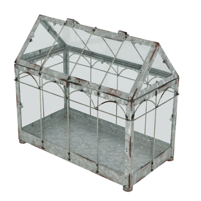 Esschert Design Serre Esschert Design 35.9 X 19 X 32.7 Cm Gris Fer