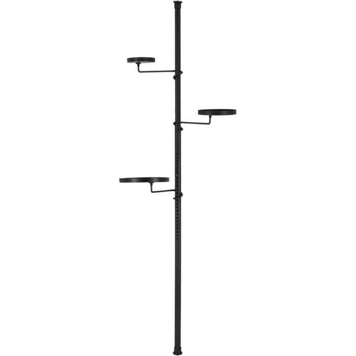 Esschert Design Telescopische etagere - 80cm t/m 160cm - Verstelbaar - 3 niveau's - Zwart