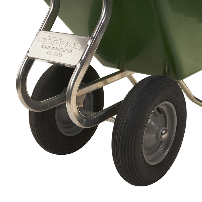 Matador Brouette Matador Noka 160 avec 2 pneus et conteneur en polypropylène