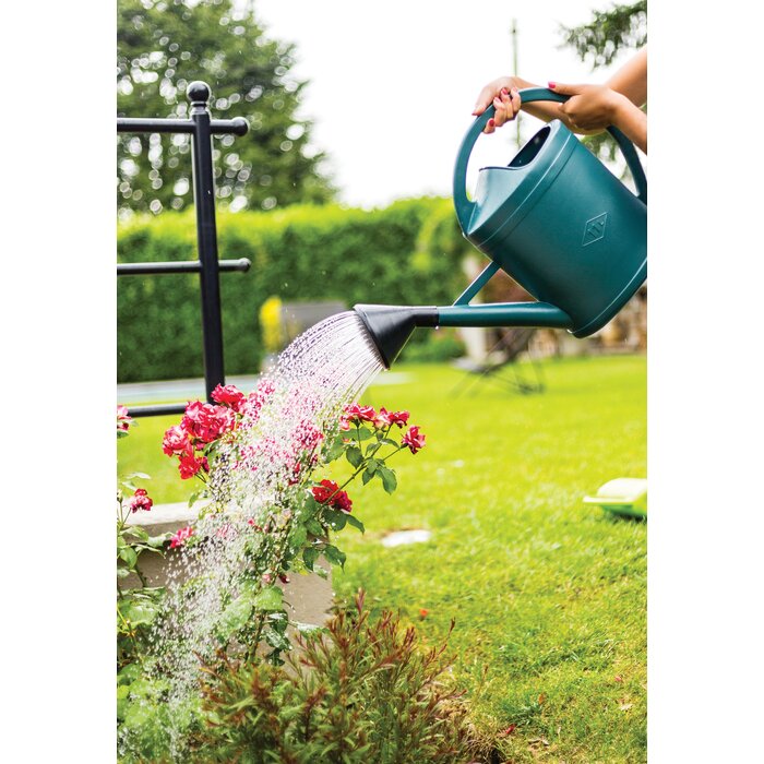 Power Tower EDA - ovale gieter - EXTRA STONG- 13 liter - incl. sproeikop met metalen plaat - Grijs