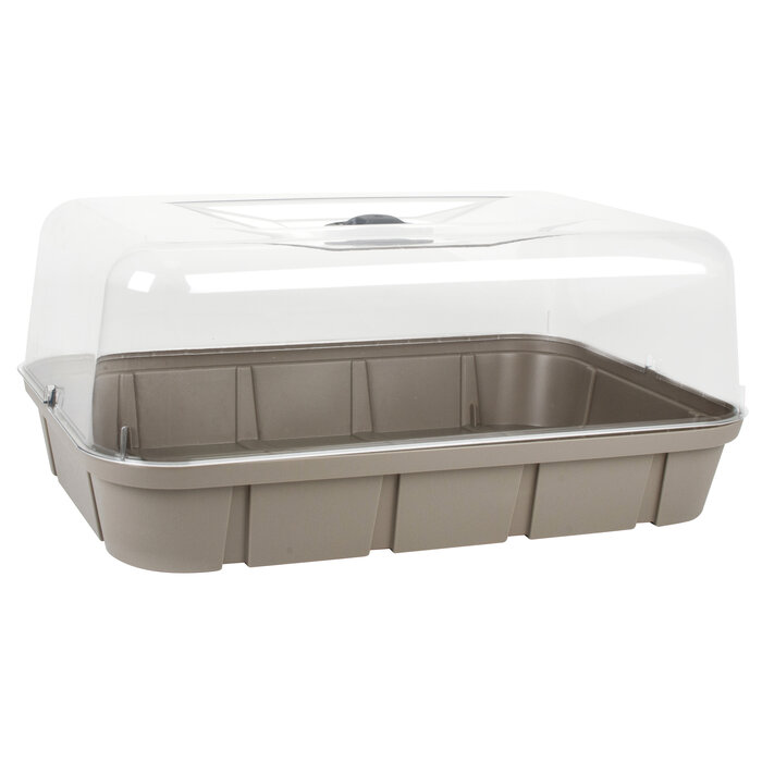 Power Tower EDA Mini-Gewächshaus mit Kuppel und Lüftungsöffnungen - 15.7L anthrazit