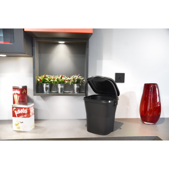 Power Tower Power Tower compost emmertje met deksel 6 liter Antraciet