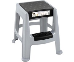 Power Tower Power Tower krukje met 2 treden, opberggedeelte en anti-slip poten. EN14183