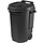 EDA Afvalcontainer/kliko - zwart - 110 liter - 60 x 55 x 80 cm - huis/tuin afval scheiden