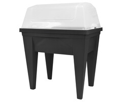 Power Tower Conteneur EDA MAX rectangulaire pour balcon, terrasse ou jardin avec couvercle Anthracite