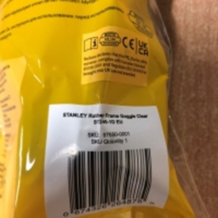 STANLEY Stanley elastieken veiligheidsbril SY240 (transparant)