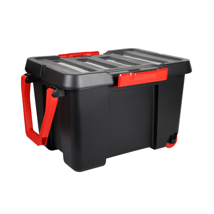 Power Tower Power Tower STOCK'R 120 L Kiste verstärkter Deckel, Clipverschluss und Räder