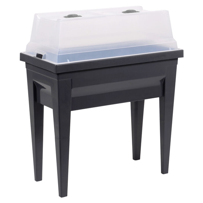 Power Tower EDA City Rechteckbehälter für Balkon, Terrasse oder Garten mit Deckel anthrazit