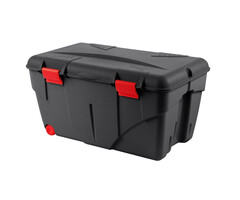 EDA Power Tower TRAFIC BOX 85 L scharnierend deksel met clipsluiting. 2 wielen.