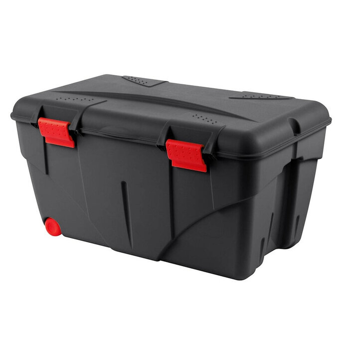 EDA EDA outdoor/tuin opberg box - vocht- en vorstbestendig - zwart - 85 liter - 75 x 46 x 39 cm - kunststof